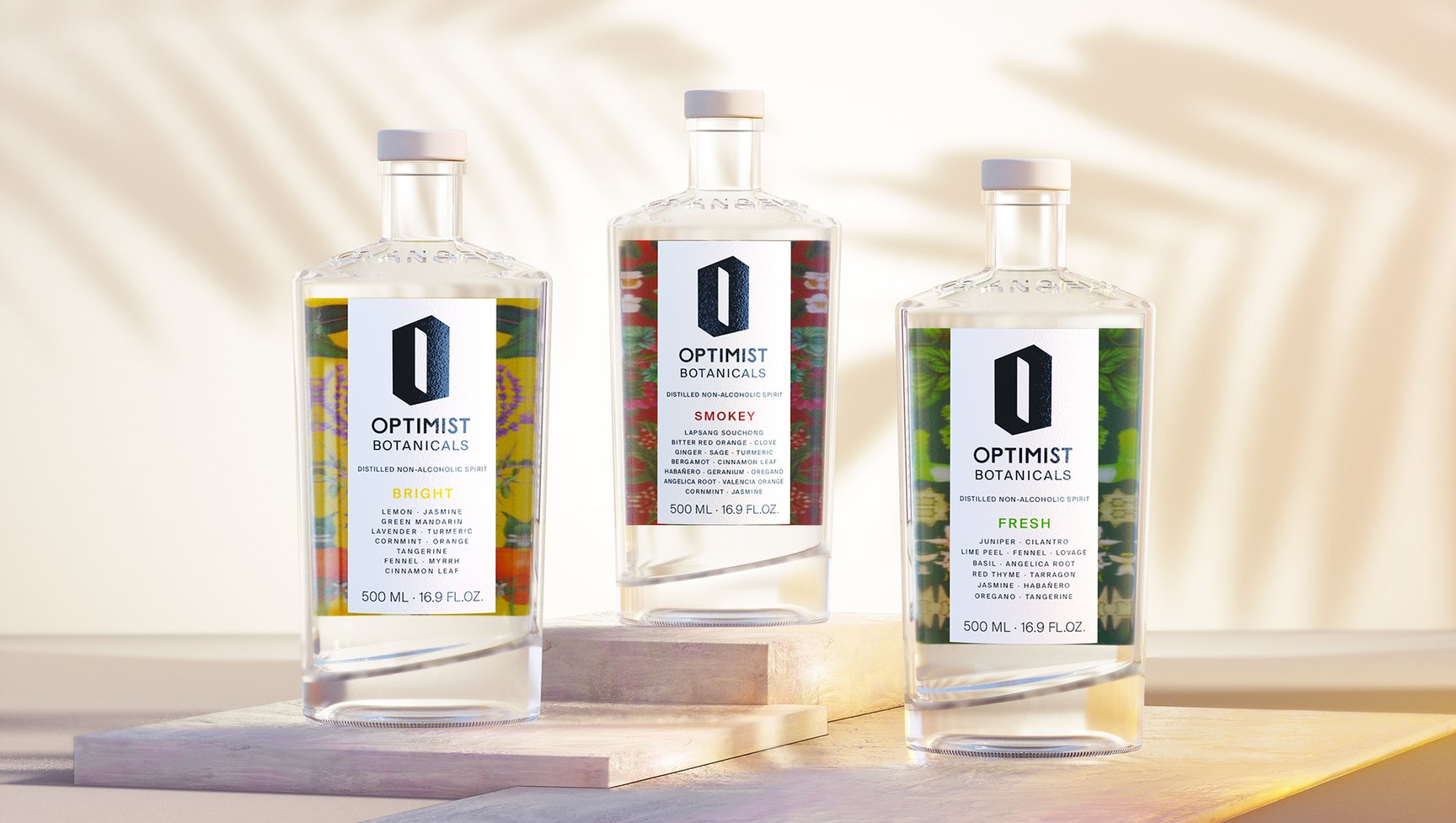 不含酒精的酒，Optimist Botanicals包裝設(shè)計(jì)欣賞