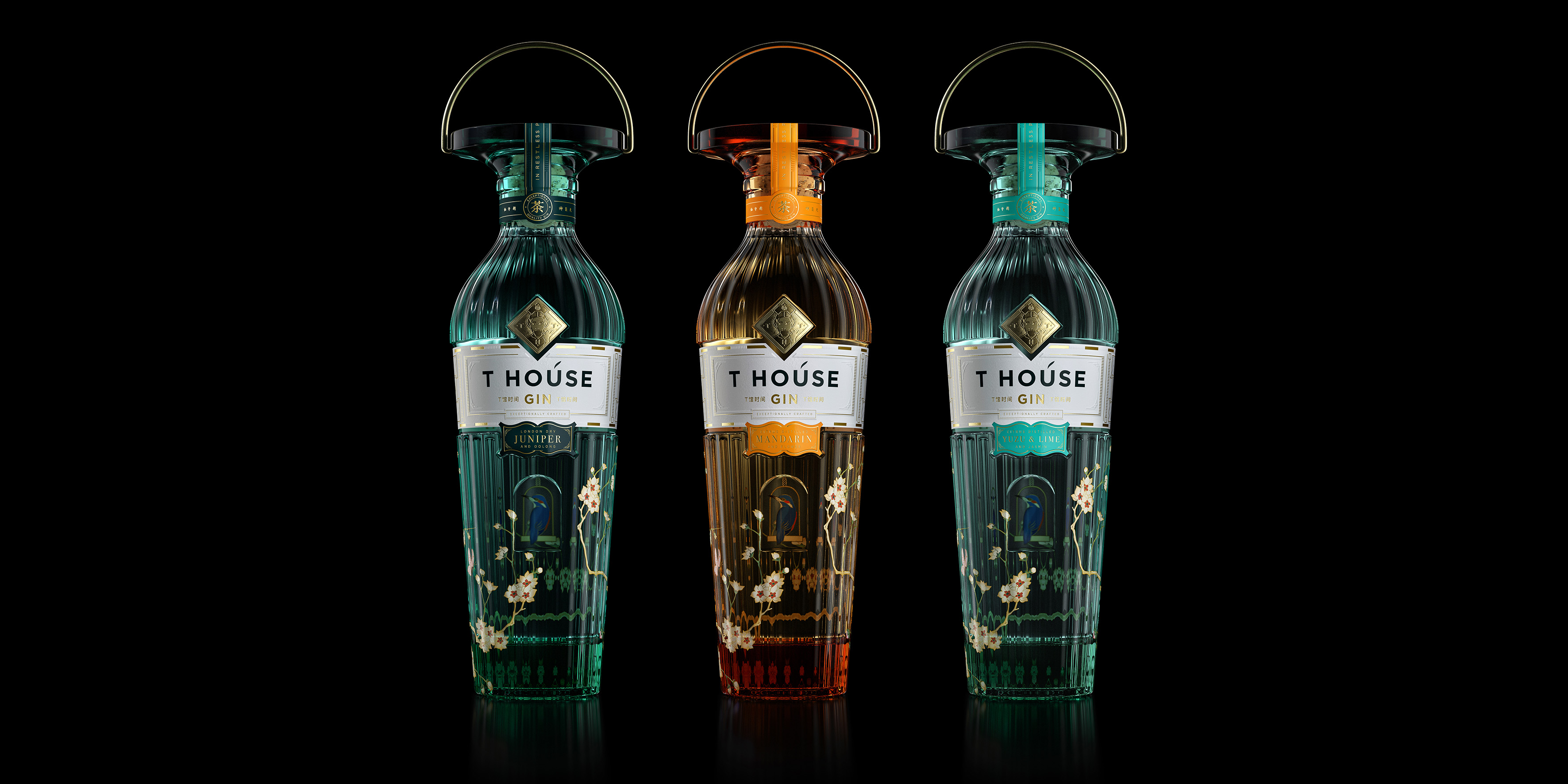 T House Gin，由Intertype Studio設(shè)計(jì)的超級(jí)優(yōu)質(zhì)烈酒